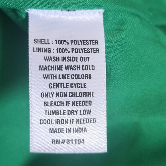 5/$55 Crown & Ivy NWT Holiday Blouse In Lamar Green, High Neck, S - Picture 8 of 8